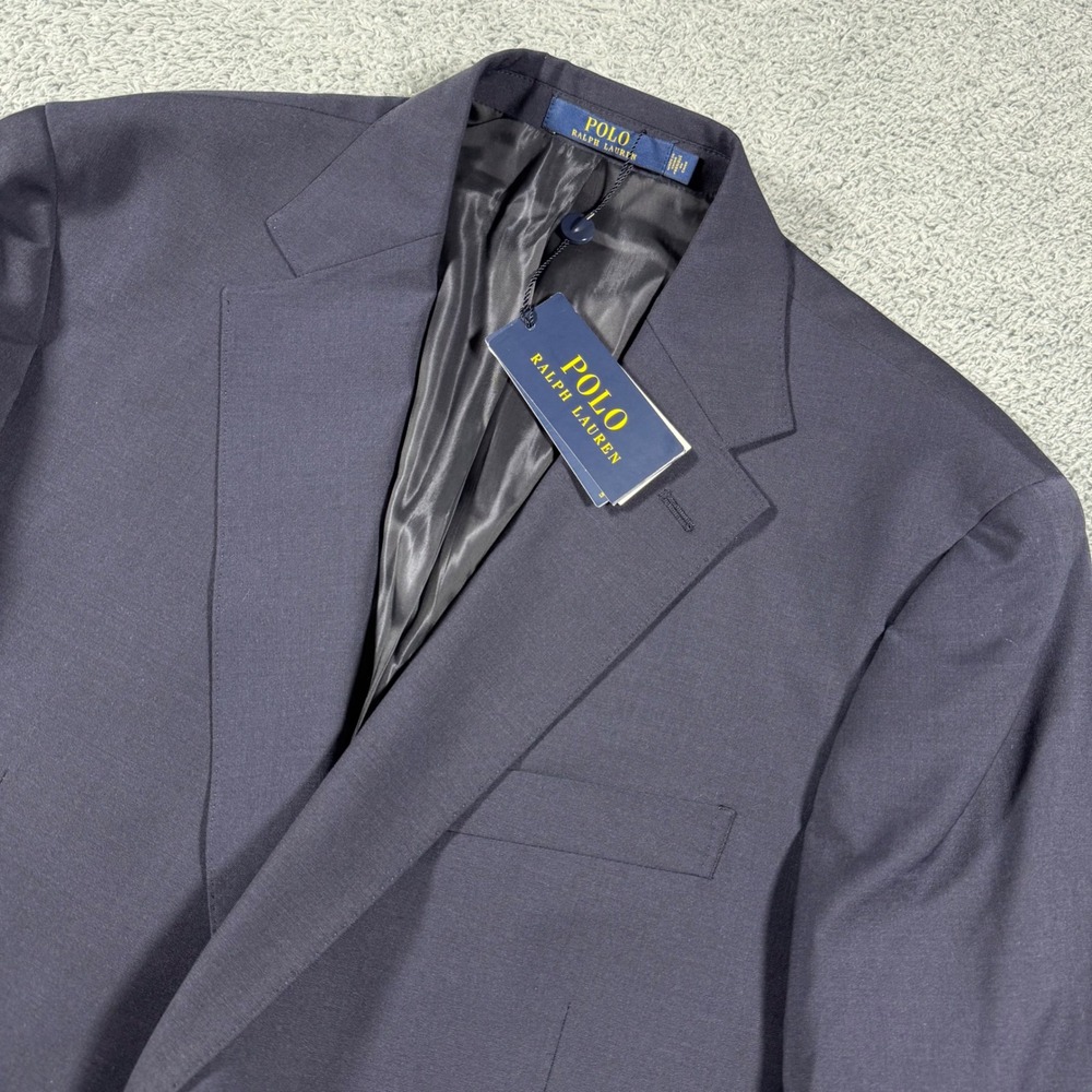 NWT Polo Ralph Lauren Performance Blazer Mens XL Navy Blue Wool Blend Sport Coat
